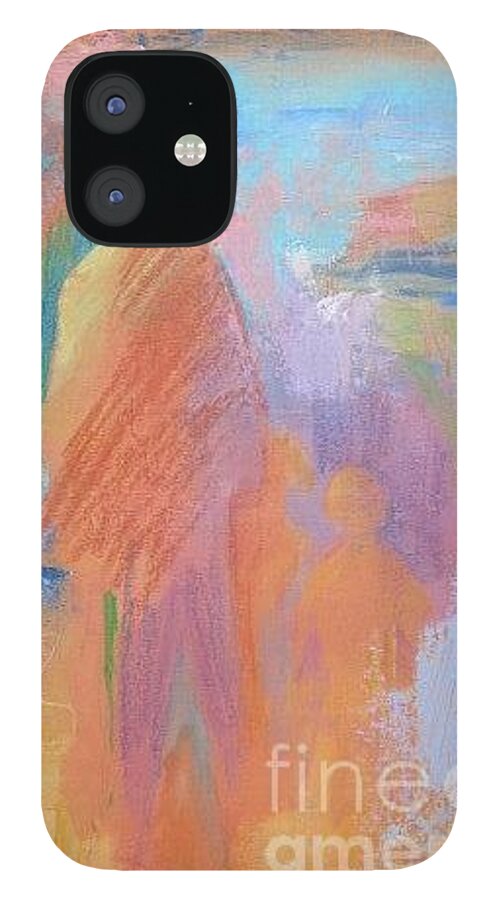 Semi iPhone 12 Case featuring the painting Together #1 by John Nussbaum
