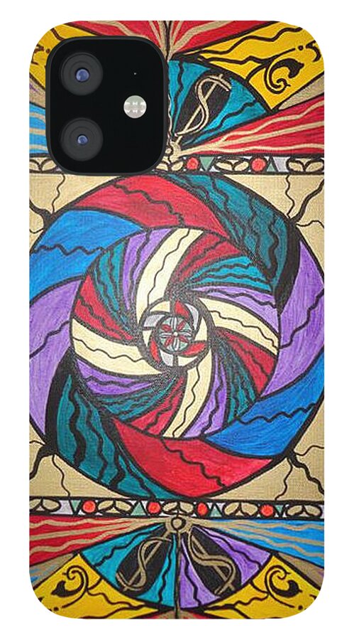 Vibration iPhone 12 Case featuring the painting Wealth #1 by Teal Eye Print Store