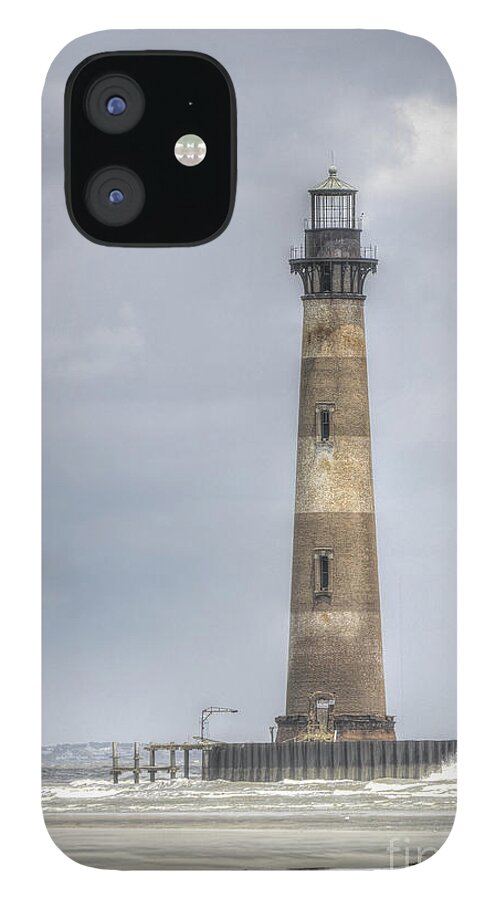 Morris Island Lighthouse iPhone 12 Case featuring the photograph Morris Island Lighthouse by Dale Powell
