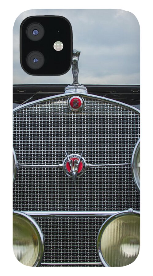 Antique iPhone 12 Case featuring the photograph 1930 Cadillac V-16 by Jack R Perry