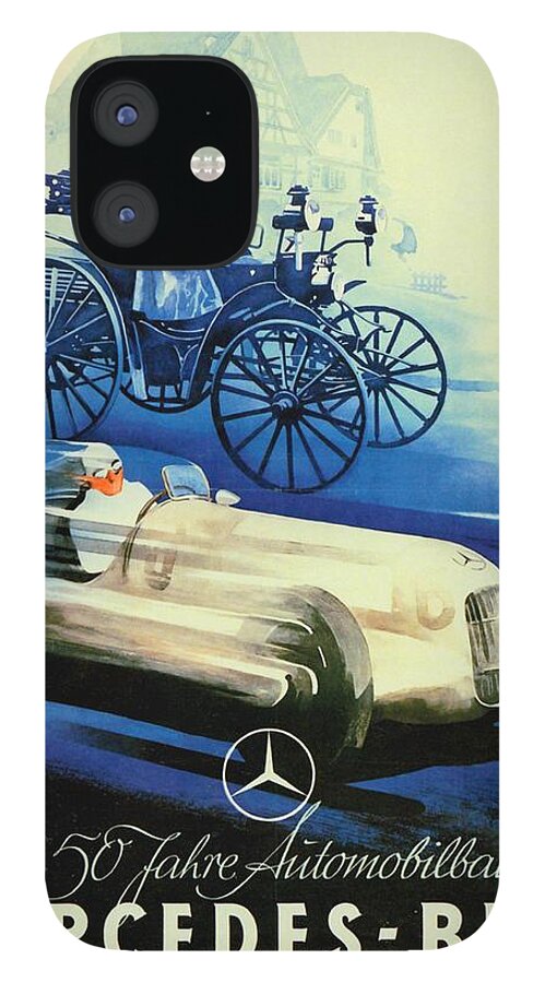 1936 Mercedes Benz German Poster Advertisement Color Iphone 12 Case For Sale By John Madison