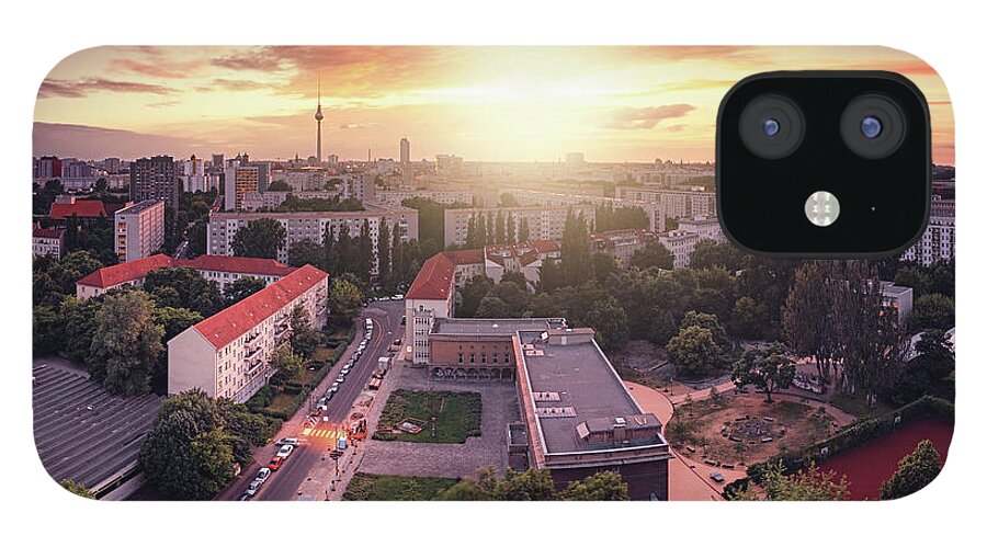 Berlin iPhone 12 Case featuring the photograph Berlin Cityscape #2 by Ricowde