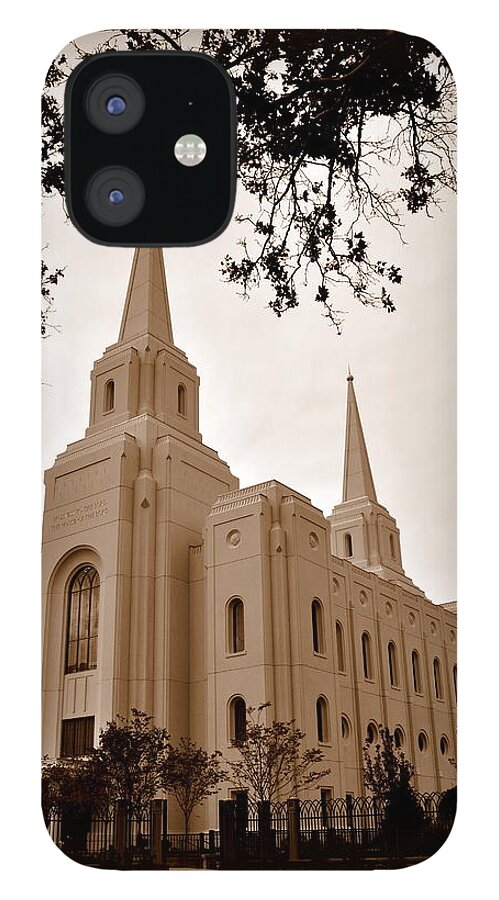Brigham City iPhone 12 Case featuring the photograph Brigham City LDS Temple #2 by Nathan Abbott