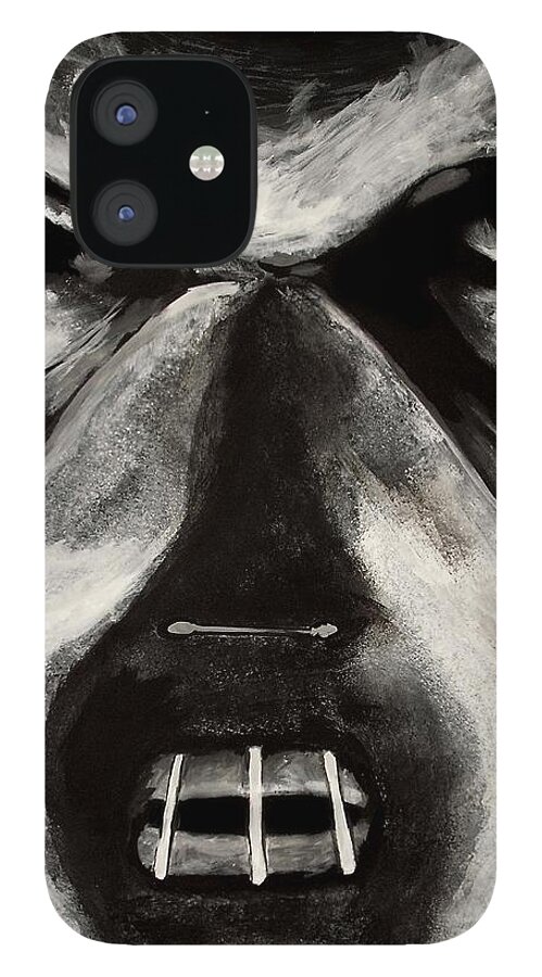 Hannibal iPhone 12 Case featuring the painting Hannibal #2 by Dale Loos Jr