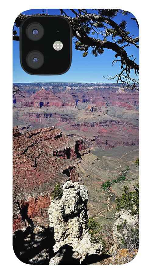 Lipan Point iPhone 12 Case featuring the photograph South Rim of the Grand Canyon #2 by Thomas R Fletcher