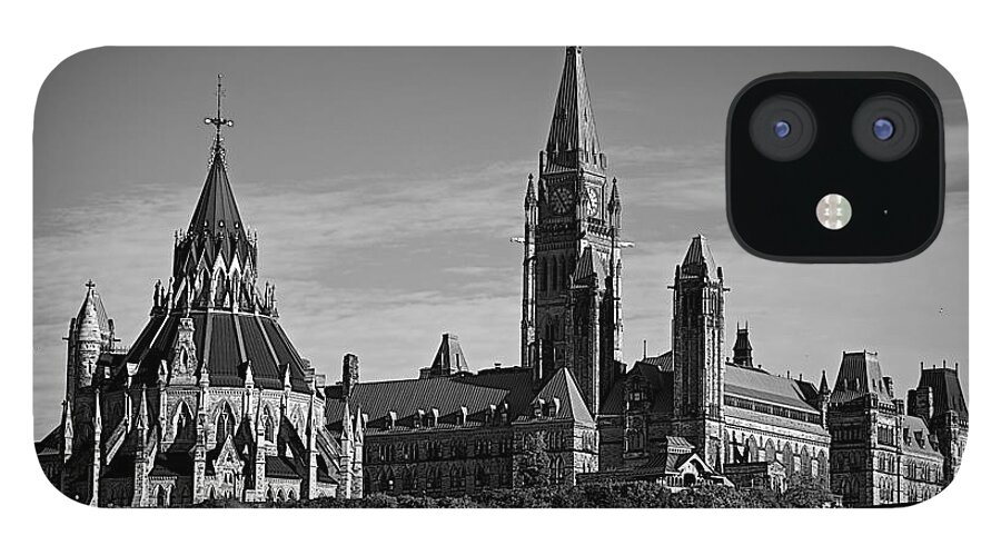 Parliament iPhone 12 Case featuring the photograph Parliament of Canada #3 by Prince Andre Faubert