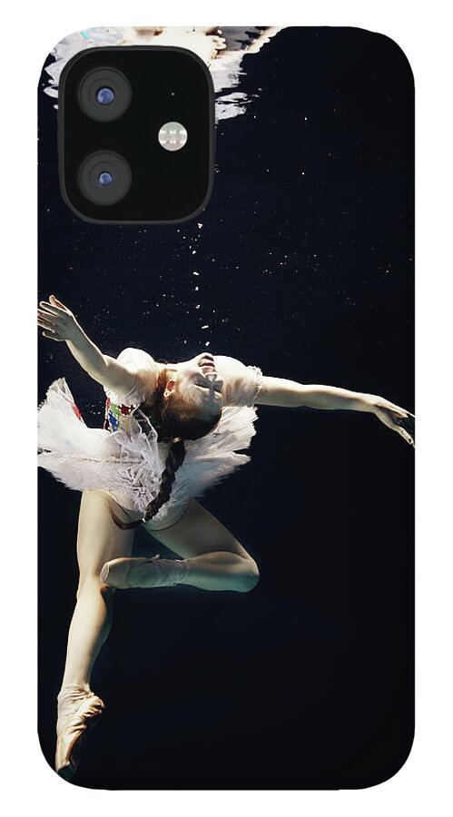 Ballet Dancer iPhone 12 Case featuring the photograph Ballet Dancer Underwater #4 by Henrik Sorensen