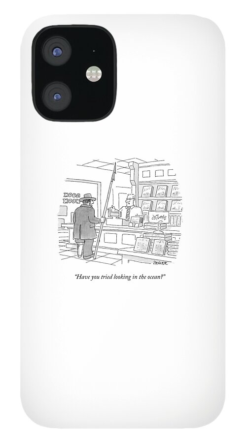 A Bookstore Clerk Speaks To Captain Ahab iPhone 12 Case