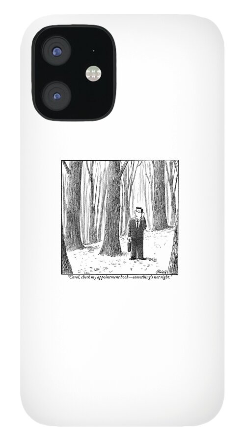 A Businessman Is Seen Standing In The Middle iPhone 12 Case