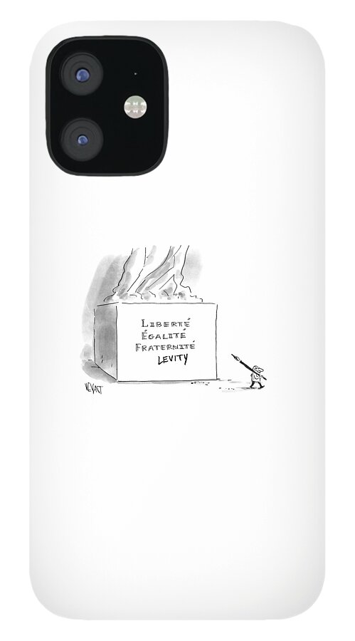 A Cartoonist Stands Draws Levity On A French iPhone 12 Case