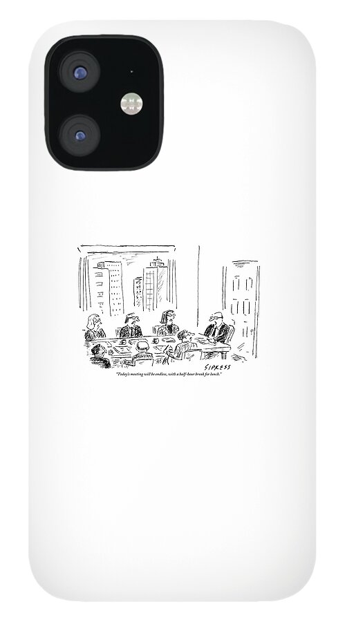 A Ceo Talks To His Board During A Board Meeting iPhone 12 Case