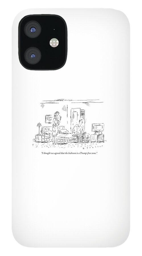 A Couple In Their Bedroom iPhone 12 Case
