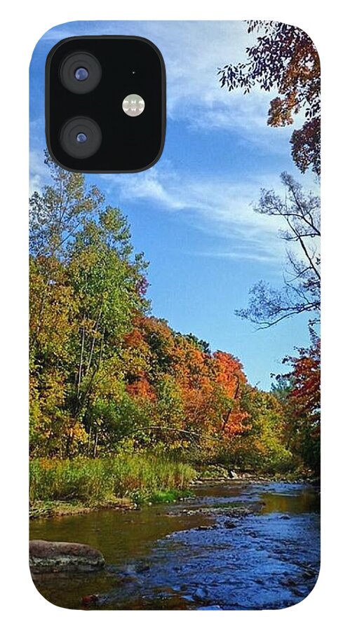 Lake iPhone 12 Case featuring the photograph A Hidden Creek by Kelly Mills