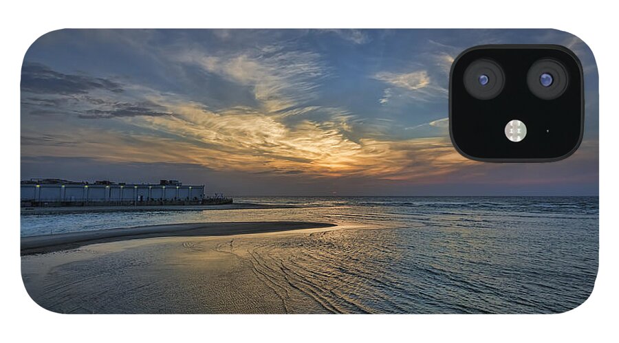 Israel iPhone 12 Case featuring the photograph a joyful sunset at Tel Aviv port by Ron Shoshani