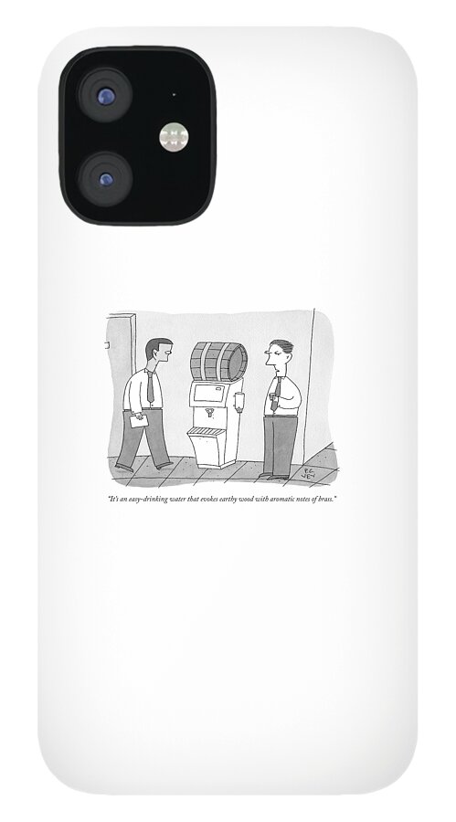 A Man By A Water Cooler That Has Been Replaced iPhone 12 Case