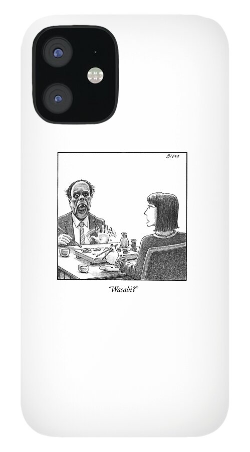 A Man's Face Forms A Monstrous Scream iPhone 12 Case