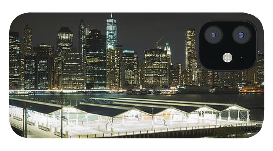 Landscape iPhone 12 Case featuring the photograph A New York City Night by Theodore Jones