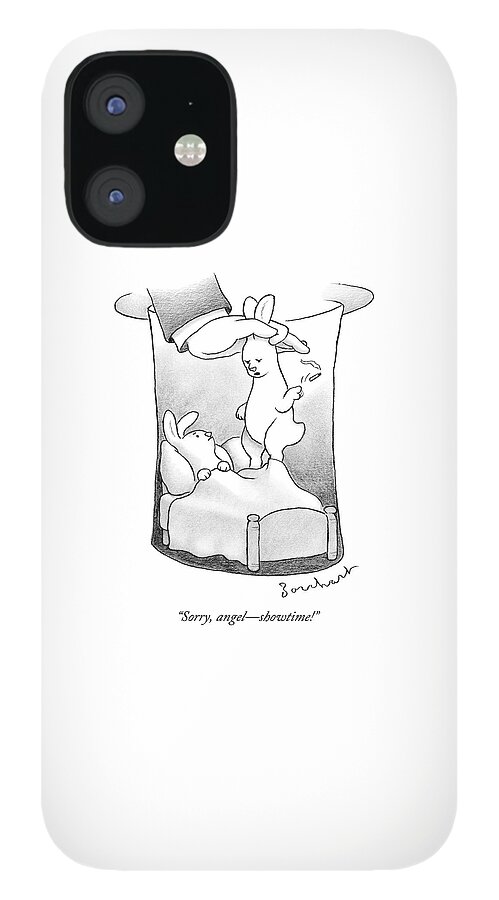 A Rabbit Is Being Pulled Out Of A Hat iPhone 12 Case