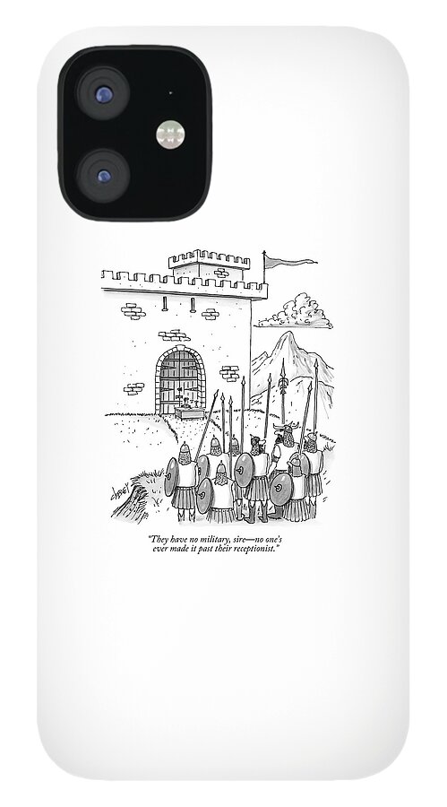 A Viking Army Stands Before A Castle Gate Where iPhone 12 Case
