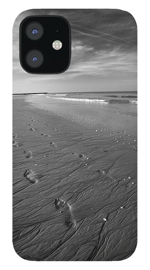 Beach iPhone 12 Case featuring the photograph A Walk on the Beach by Brad Brizek