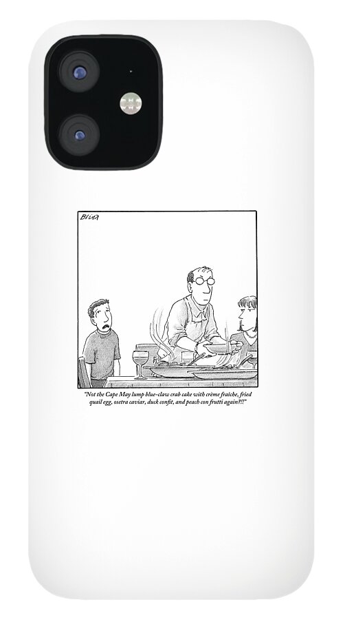 A Young Boy Complains About What's For Dinner iPhone 12 Case