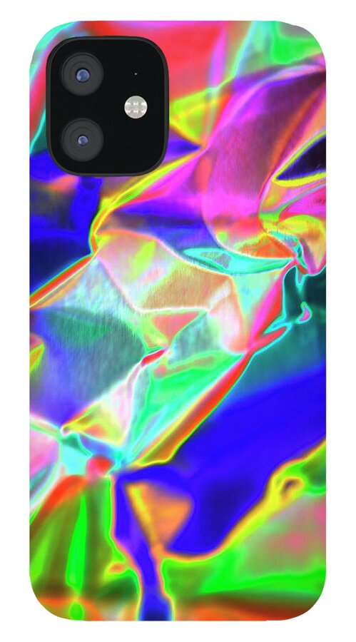 Art iPhone 12 Case featuring the photograph Abstract Color Art Background by Jhillphotography
