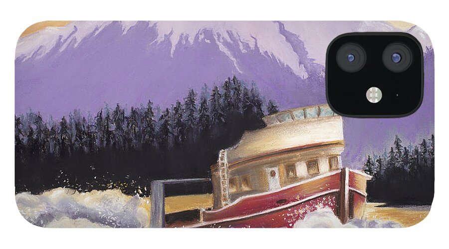 Boat iPhone 12 Case featuring the painting Alaskan Boat Adventure by Dale Bernard
