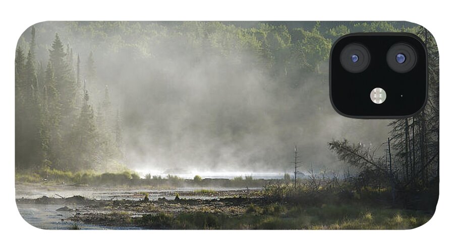 Park iPhone 12 Case featuring the photograph Algonquin Early Morning by Ron Haist