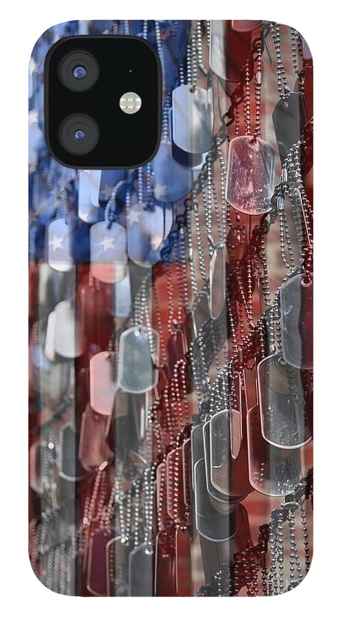 Patriotic iPhone 12 Case featuring the photograph American Sacrifice by DJ Florek