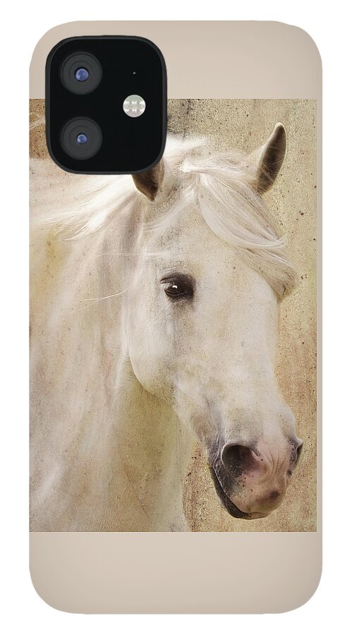 White Stallion iPhone 12 Case featuring the photograph Andalusian Dreamer by Melinda Hughes-Berland