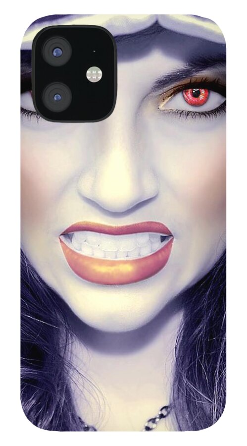 Irc iPhone 12 Case featuring the painting Anger by Jon Volden