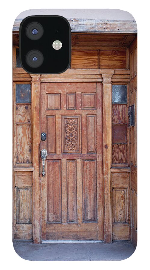 Outdoors iPhone 12 Case featuring the photograph Antique Door In New Mexico by Bill Boch