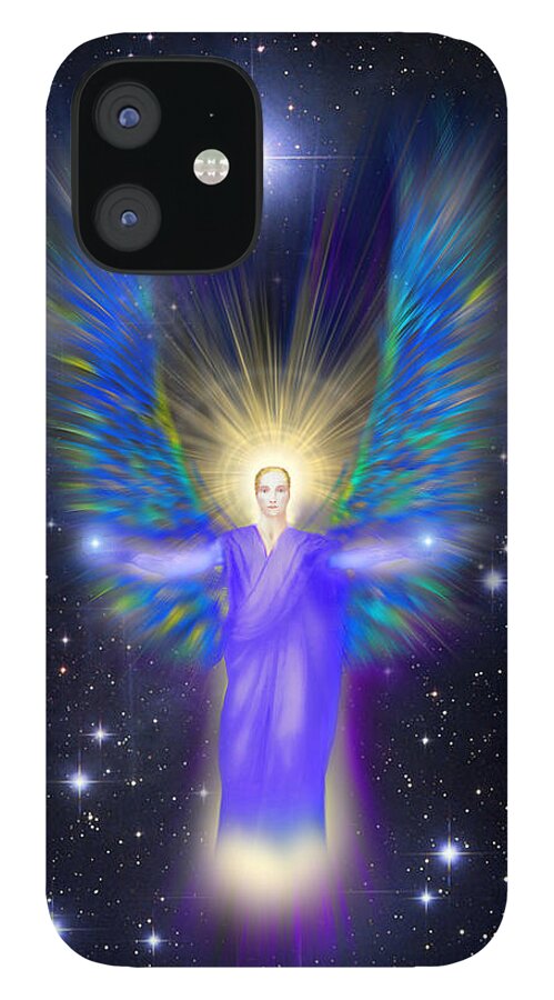 Endre iPhone 12 Case featuring the digital art Archangel Michael by Endre Balogh