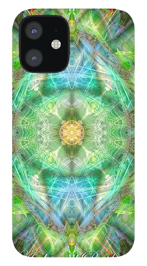 Angel iPhone 12 Case featuring the digital art Archangel Raphael by Diana Haronis