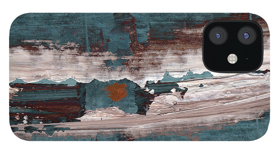 Abstract iPhone 12 Case featuring the painting artotem I by Paul Davenport