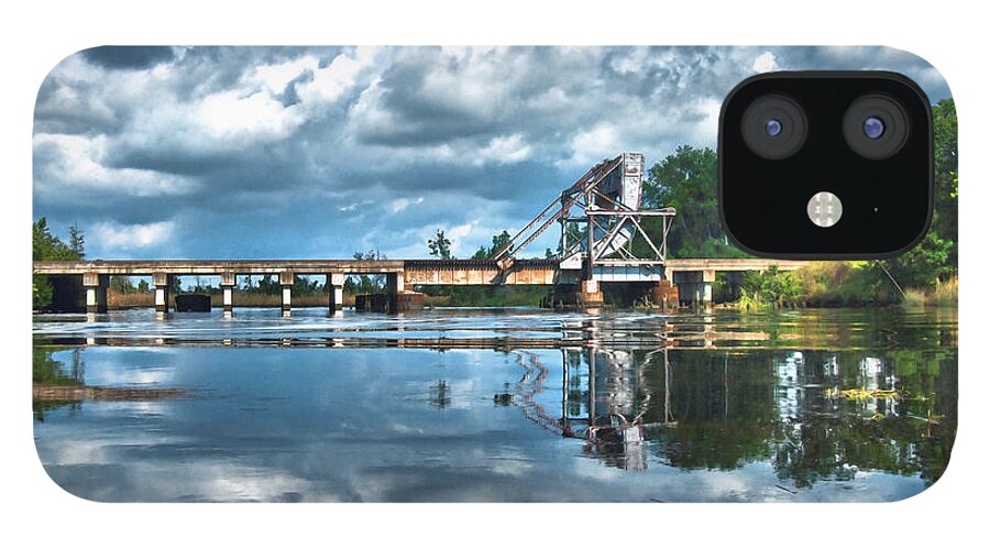 Water iPhone 12 Case featuring the photograph Ashepoo Train Trestle by Scott Hansen