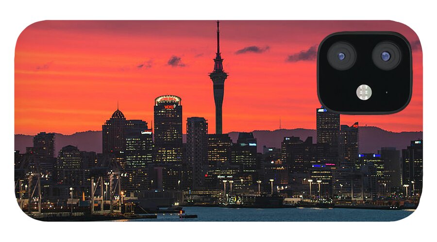 Tranquility iPhone 12 Case featuring the photograph Auckland, New Zealand by Atomiczen