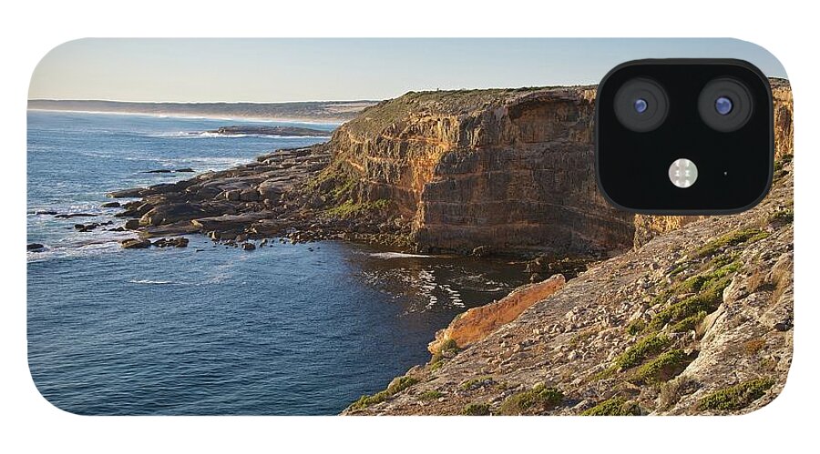 Scenics iPhone 12 Case featuring the photograph Australia. Coastal Cliffs by Bazz Hockaday Photoworks