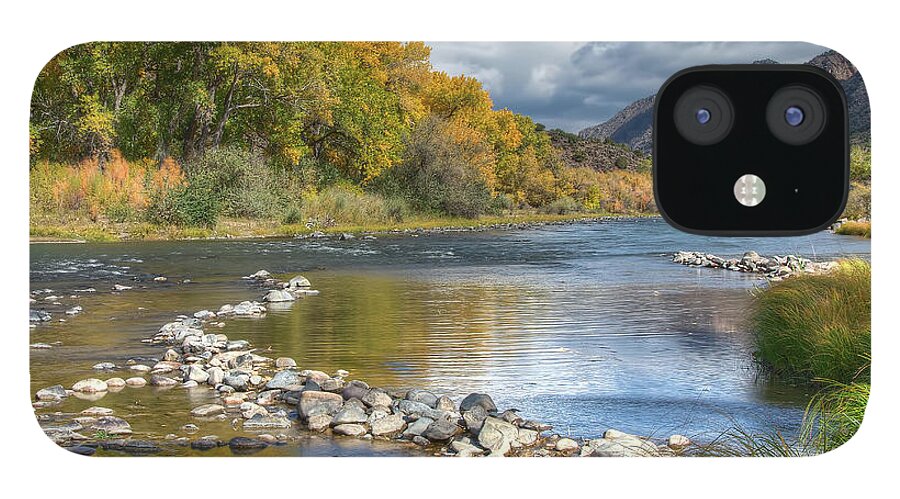 Rio Grande River iPhone 12 Case featuring the photograph Autumn Stance by Britt Runyon