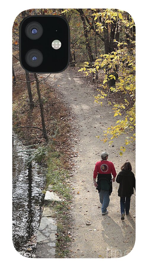 Canal iPhone 12 Case featuring the photograph Autumn Walk on the C and O Canal Towpath by William Kuta