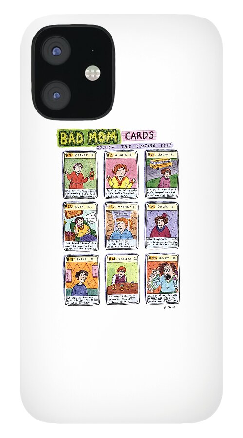 Bad Mom Cards Collect The Whole Set iPhone 12 Case