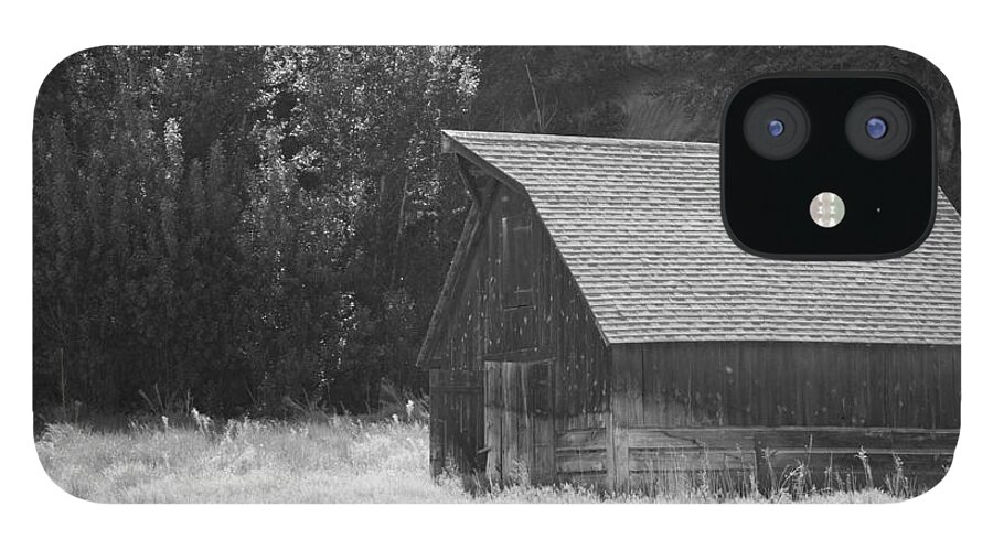 Barn iPhone 12 Case featuring the photograph Barn Out West by Natalie Rotman Cote