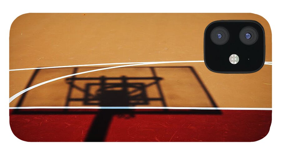 Basketball iPhone 12 Case featuring the photograph Basketball Shadows by Karol Livote