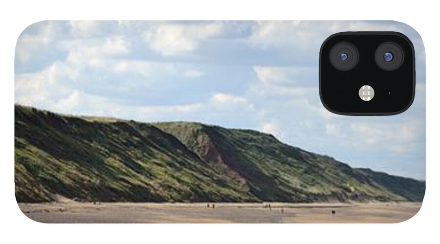 Saltburn iPhone 12 Case featuring the photograph Beach - Saltburn Hills - UK by Scott Lyons