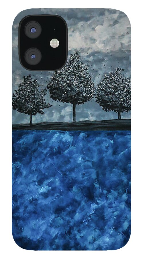 Surrealistic iPhone 12 Case featuring the painting Beauty In The Breakdown by Joel Tesch