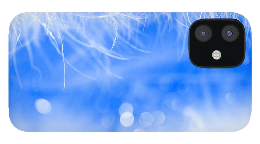 Abstract iPhone 12 Case featuring the photograph Behind Blue Eyes by Dazzle Zazz