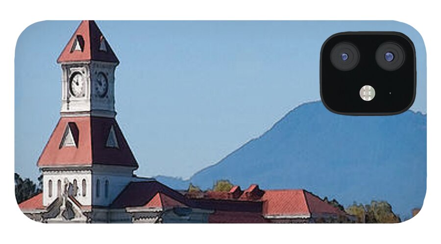 Corvallis iPhone 12 Case featuring the photograph Benton County Courthouse by Mike Bergen