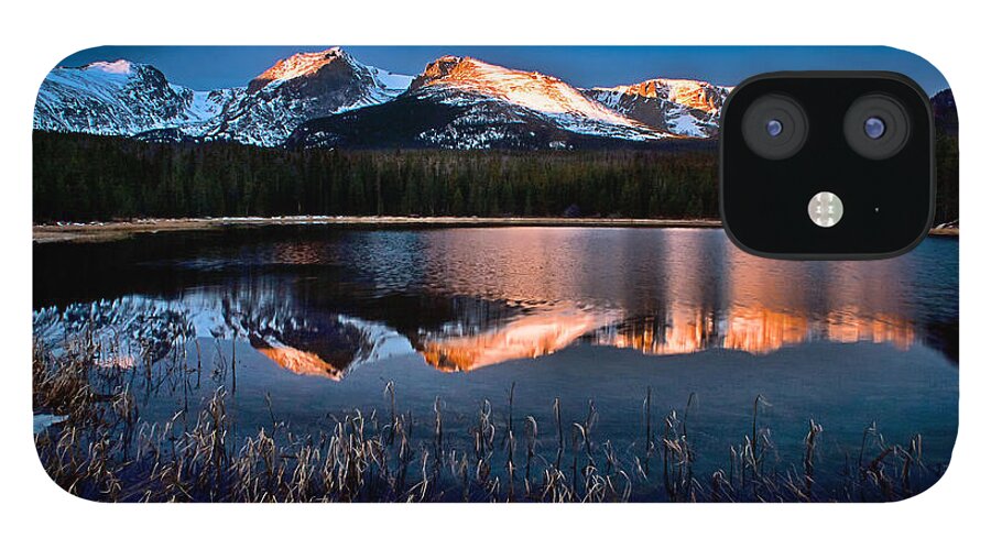 Nature iPhone 12 Case featuring the photograph Bierstadt Sunrise by Steven Reed