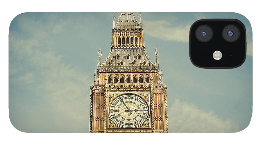Tranquility iPhone 12 Case featuring the photograph Big Ben Clock Tower by Sherif A. Wagih (s.wagih@hotmail.com)