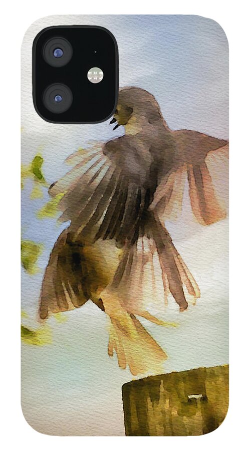 Bird iPhone 12 Case featuring the photograph Bird Dance by Kerri Farley